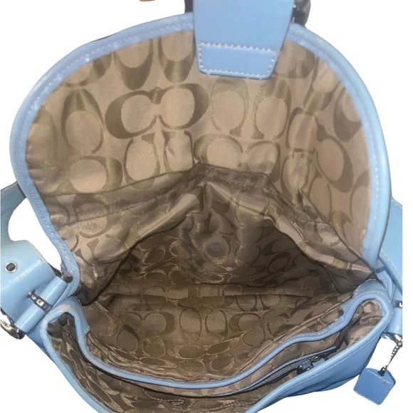 Coach Vintage SoHo Blue Leather Shoulder Bag - Picture 9 of 13